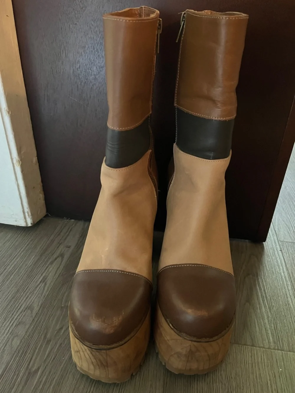 Steve Madden Tonic Patchwork Platform Boots - Picture 2 of 8